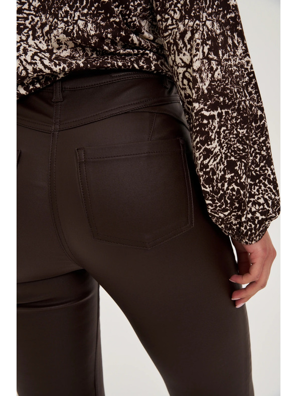 Moodo Вакс панталони кафяви Moodo