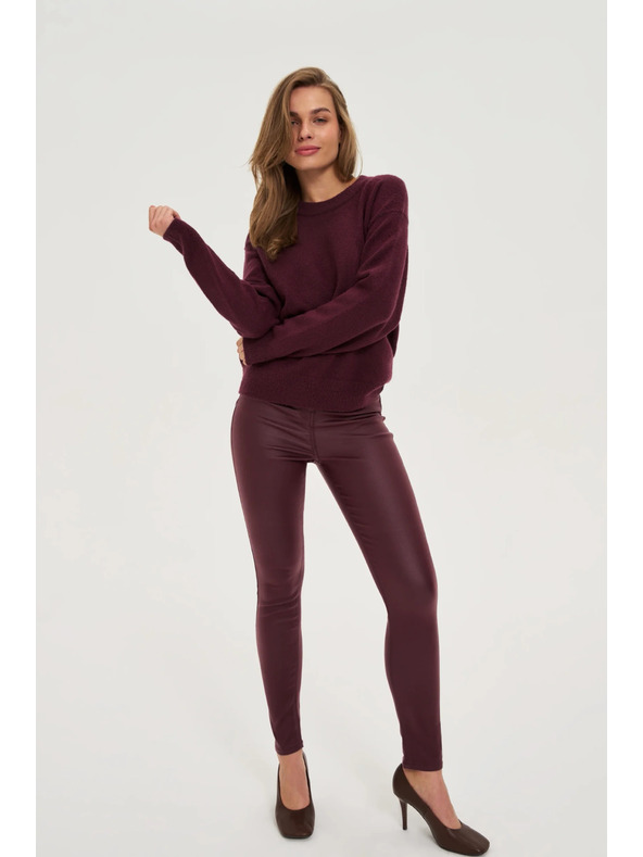 Moodo Вакс панталони винено червени Moodo