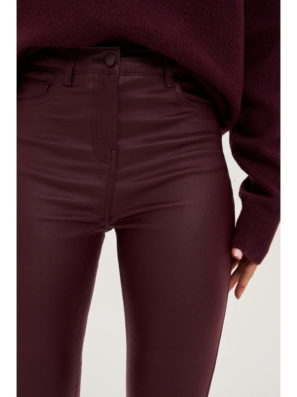 Moodo Вакс панталони винено червени Moodo