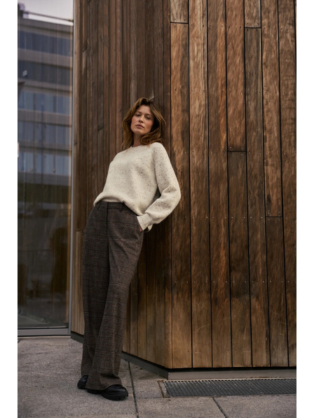 Moodo Кафяви каре панталони Moodo