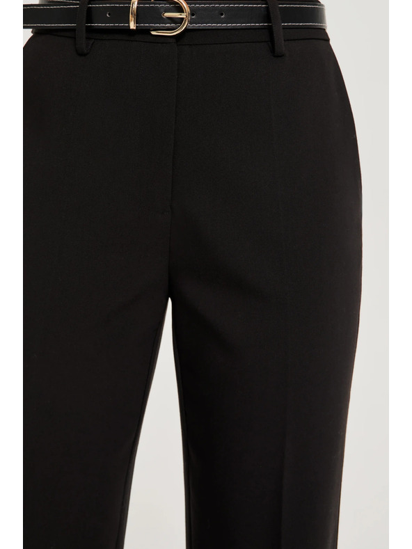 Moodo Черни панталони с колан Moodo