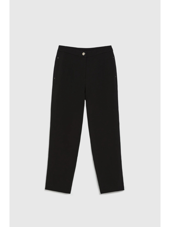 Moodo Гладки черни панталони Moodo