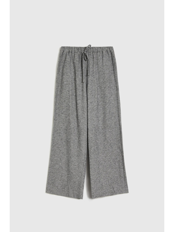 Moodo Сиви памучни широки панталони Moodo