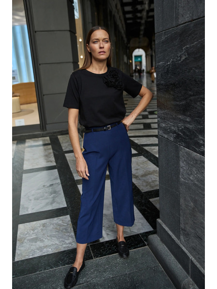 Moodo Тъмносини панталони с колан Moodo