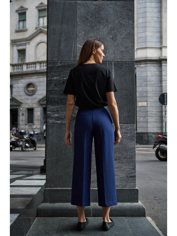 Moodo Тъмносини панталони с колан Moodo