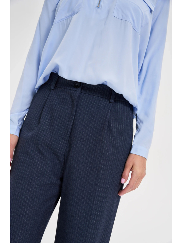 Moodo Тъмносини райета панталони Moodo