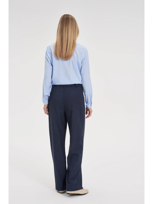 Moodo Тъмносини райета панталони Moodo