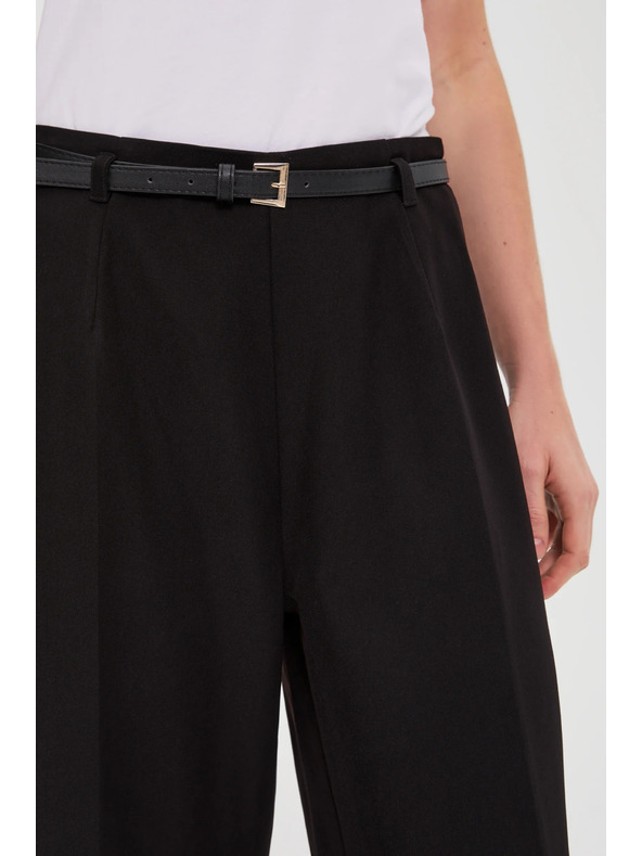 Moodo Черни панталони с колан Moodo