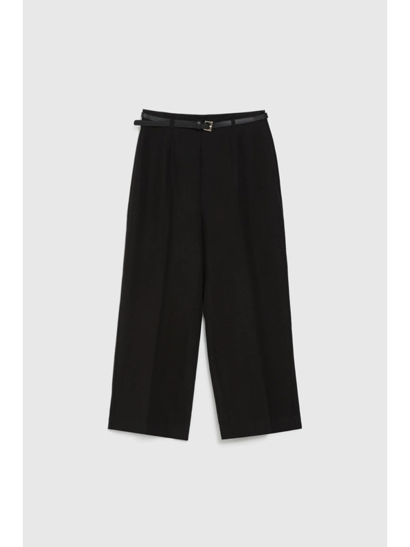 Moodo Черни панталони с колан Moodo