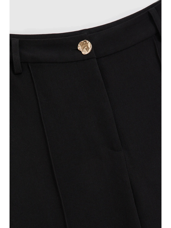 Moodo Черни разкроени панталони Moodo