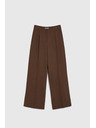 Moodo Кафяви панталони с широки крачоли Moodo