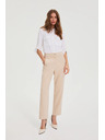 Moodo Гладки панталони бежови Moodo