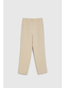 Moodo Гладки панталони бежови Moodo