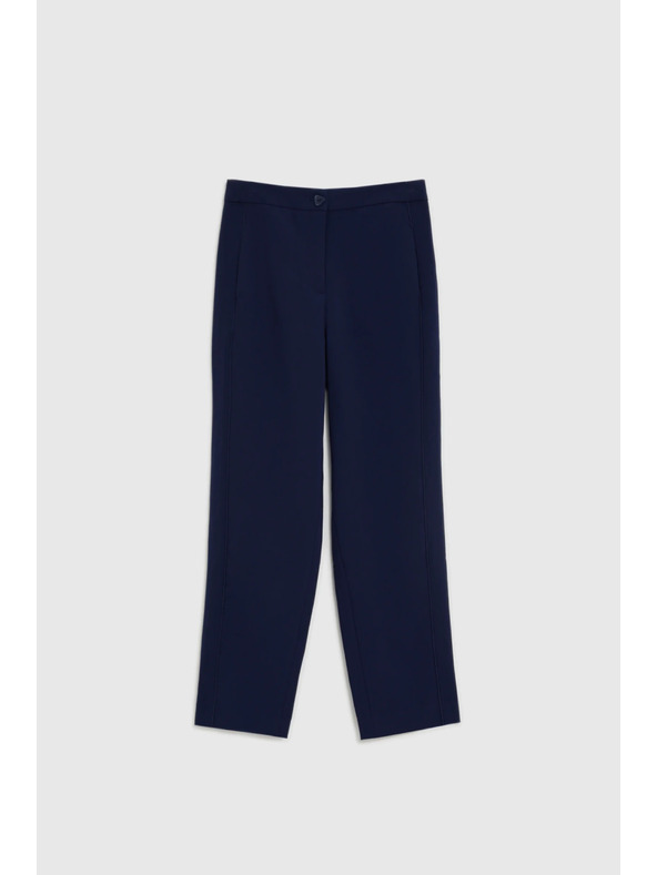 Moodo Гладки панталони в тъмносиньо Moodo