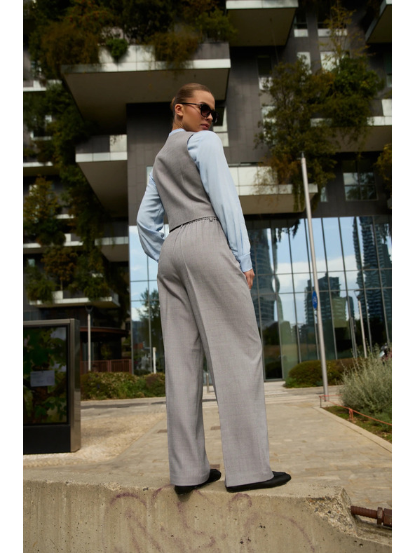 Moodo Сиви панталони с текстура Moodo