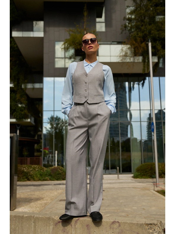 Moodo Сиви панталони с текстура Moodo