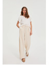 Moodo Бежови панталони с колан Moodo
