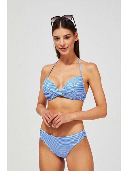 Moodo Долна част на бански костюм на ивици в синьо Moodo