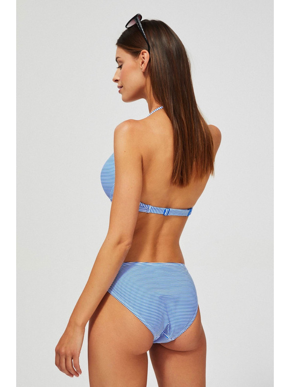 Moodo Долна част на бански костюм на ивици в синьо Moodo