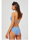 Moodo Долна част на бански костюм на ивици в синьо Moodo