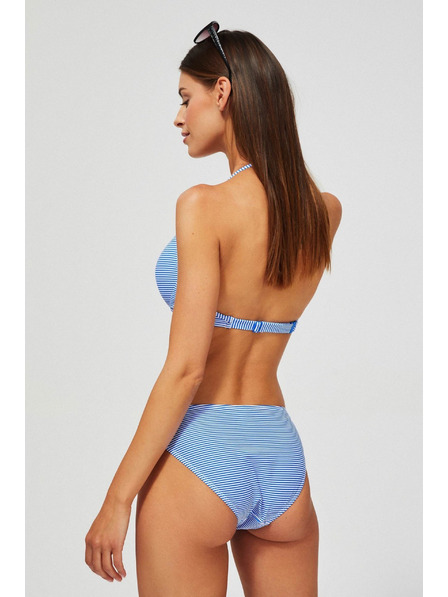 Moodo Долна част на бански костюм на ивици в синьо Moodo