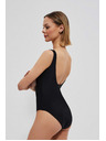 Moodo Гладък цял бански костюм в черно Moodo