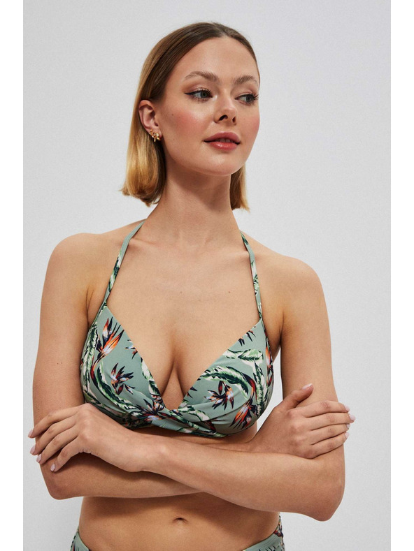 Moodo Горна част на бански костюм в сребристо Moodo