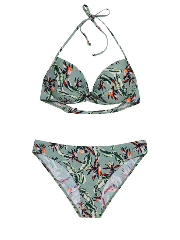 Moodo Горна част на бански костюм в сребристо Moodo