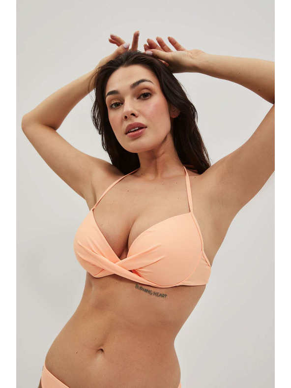 Moodo Долна част на бански костюм от гладък материал в праскова Moodo