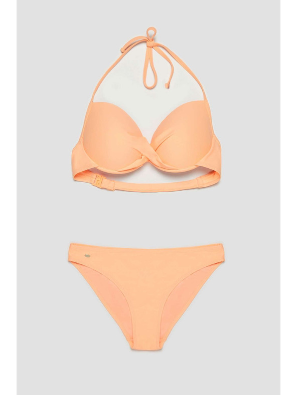 Moodo Долна част на бански костюм от гладък материал в праскова Moodo