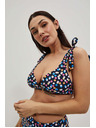Moodo Горна част на бански костюм с точки в тъмносиньо Moodo