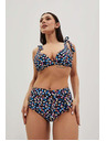 Moodo Горна част на бански костюм с точки в тъмносиньо Moodo