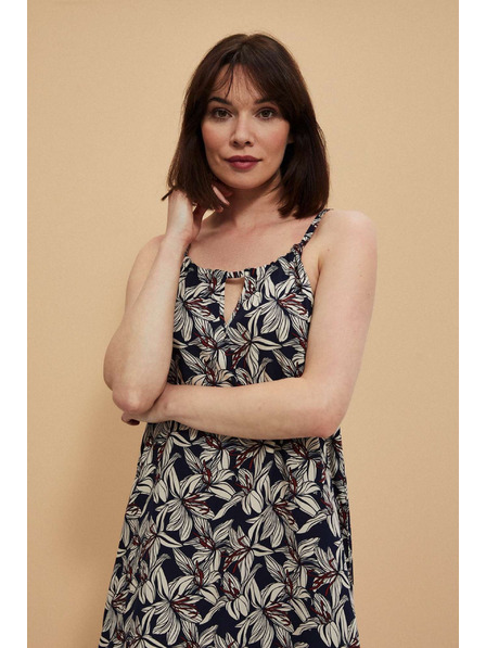 Moodo Вискозови рокли с цветен принт Moodo