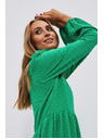 Moodo Зелени рокли с обемни ръкави Moodo