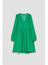 Moodo Зелени рокли с обемни ръкави Moodo