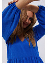 Moodo Сини рокли с обемни ръкави Moodo