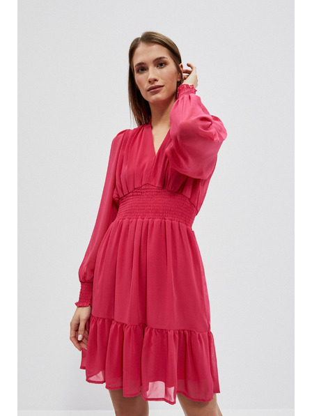 Moodo Рокля с волан и обемни ръкави Moodo