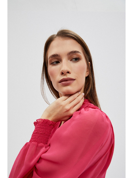 Moodo Рокля с волан и обемни ръкави Moodo