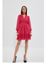 Moodo Рокля с волан и обемни ръкави Moodo