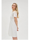 Moodo Бели памучни рокли с открит гръб Moodo