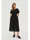 Moodo Черни вискозени рокли Moodo