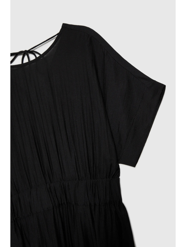 Moodo Черни вискозени рокли Moodo