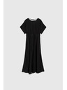 Moodo Черни вискозени рокли Moodo