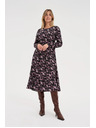 Moodo Черни миди рокли с цветя Moodo