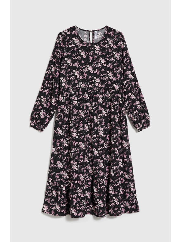 Moodo Черни миди рокли с цветя Moodo