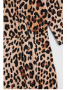 Moodo Бежови рокли с леопардов десен Moodo