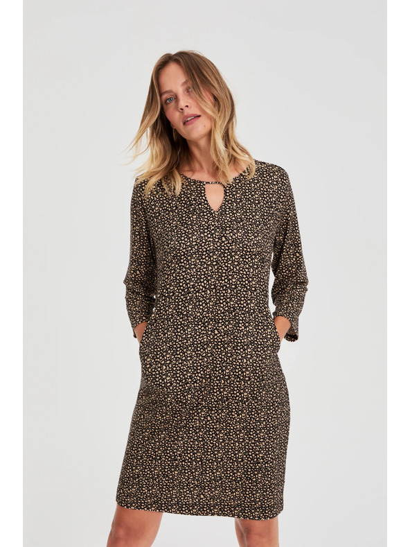 Moodo Черни рокли с фин десен Moodo