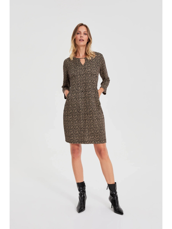 Moodo Черни рокли с фин десен Moodo