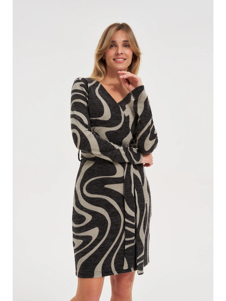 Moodo Прилепнали сиви рокли Moodo