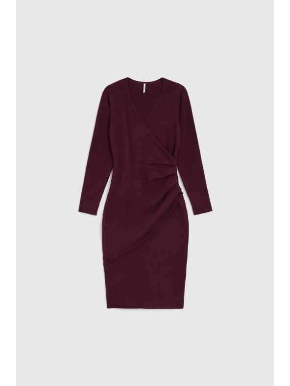 Moodo Плетени бордо рокли Moodo